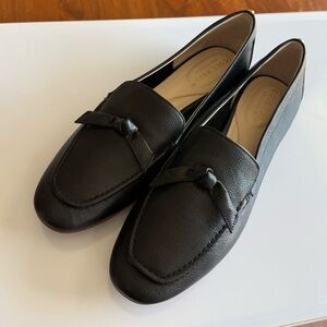 Brand New Women Sz 8 Cole Haan Black Leather Bow Loafers